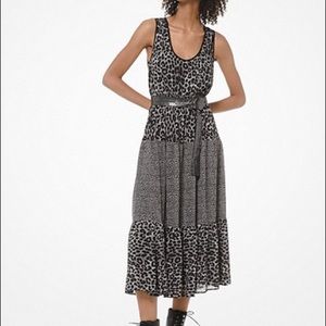Michael kors Leopard print Midi dress